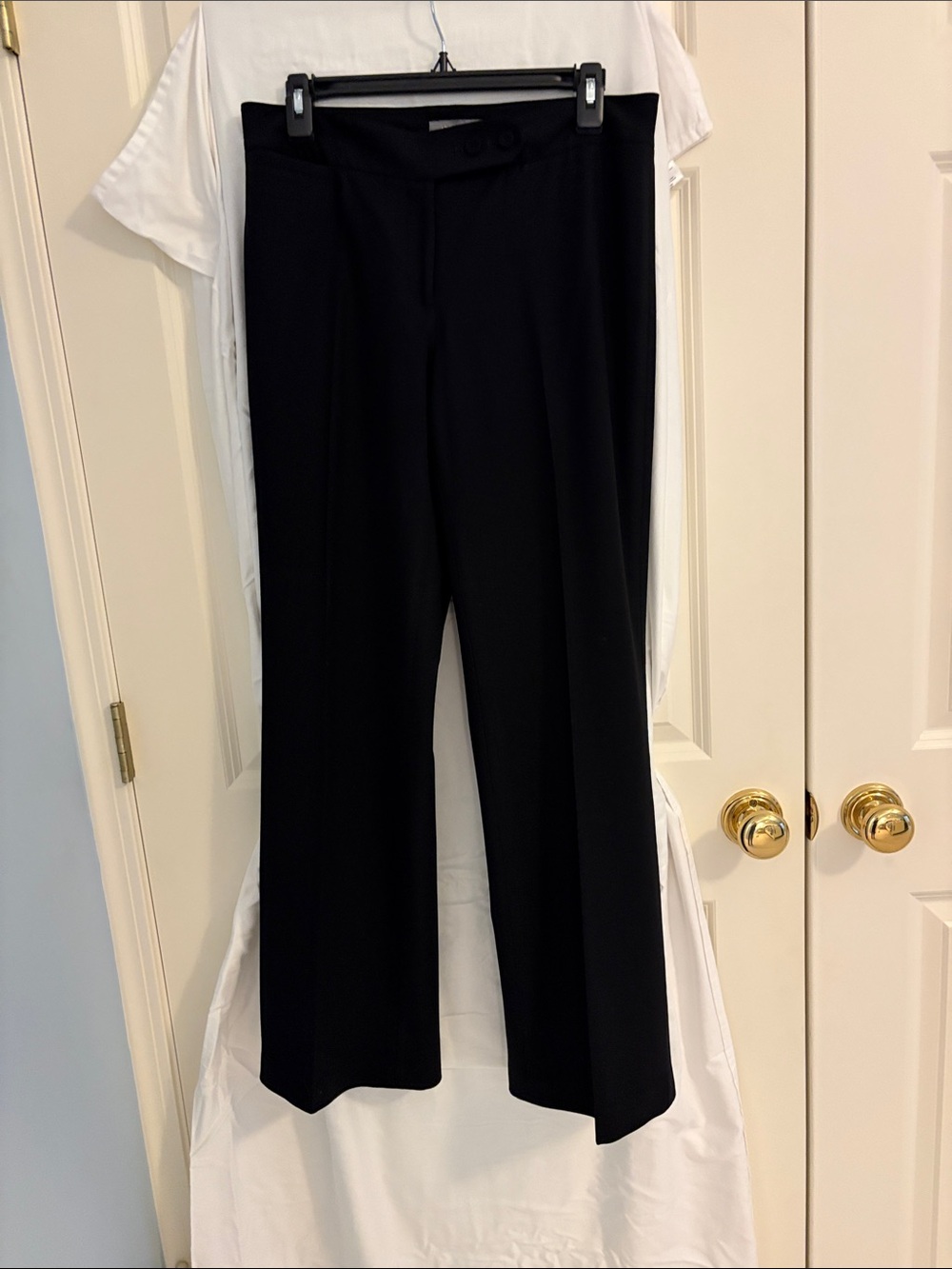 Ann Taylor Black Wide Leg Trousers